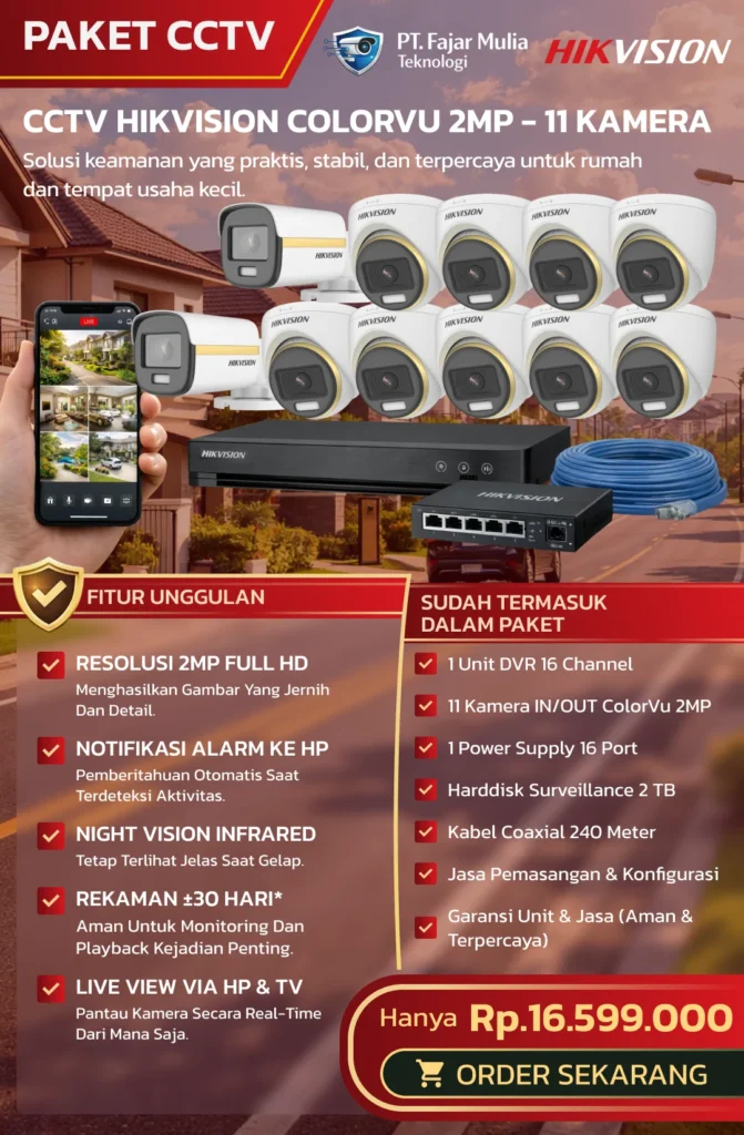 CCTV Hikvision ColorVu 2MP – 11 Kamera