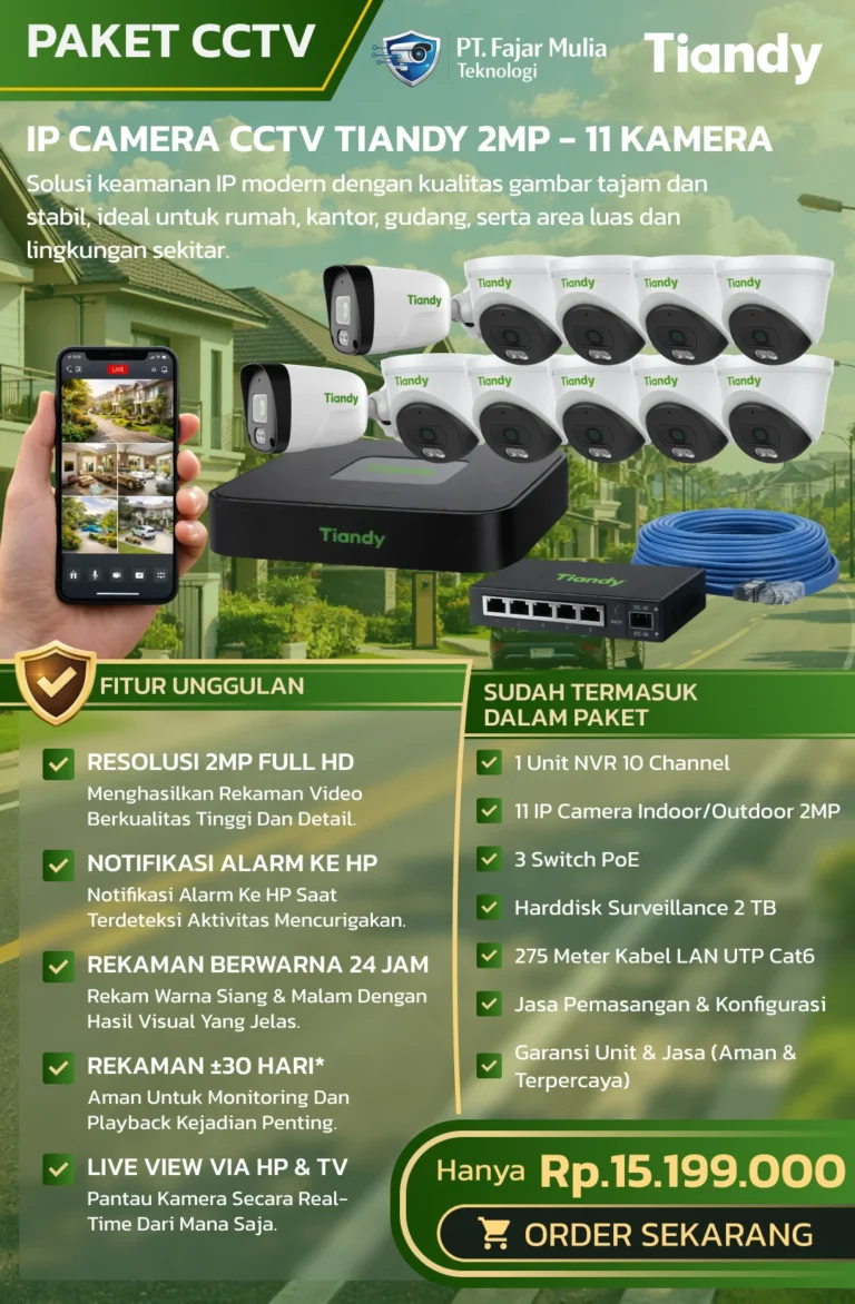 CCTV Tiandy Basic 2MP – 11 Kamera
